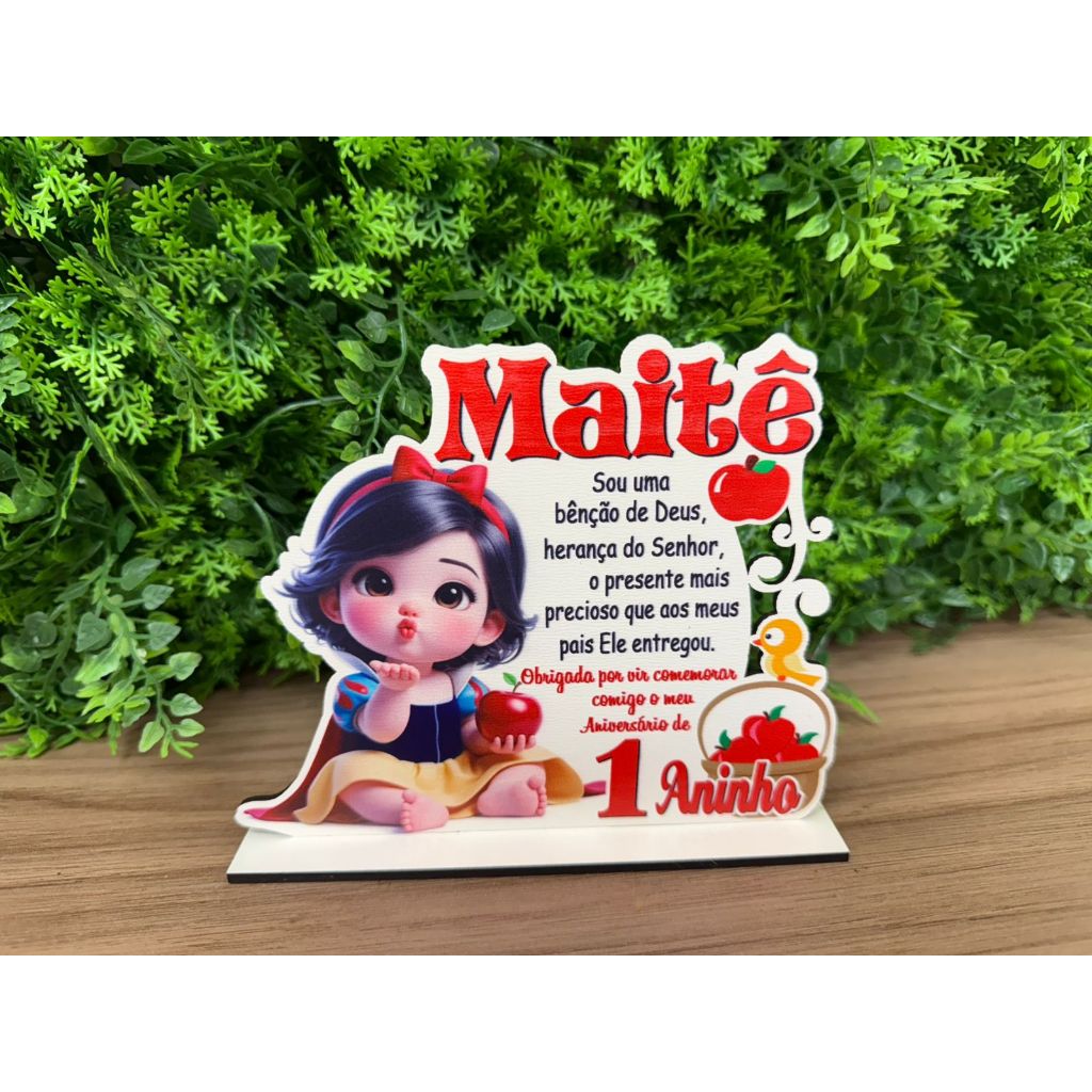 Kit 10 Lembrancinhas Branca de Neve Cute Baby