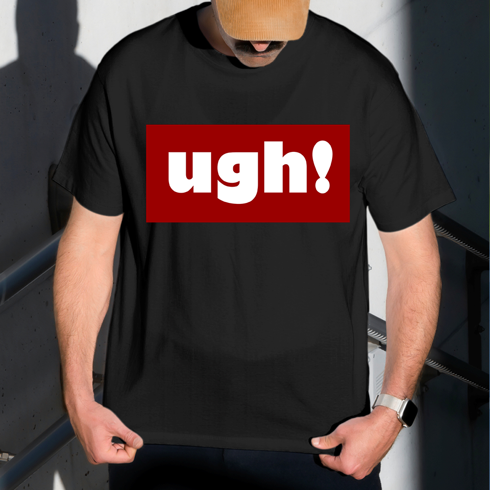 Camiseta Dry Fit Masculina Estampada Ugh! P ao GG Leve Respirável Academia Treino