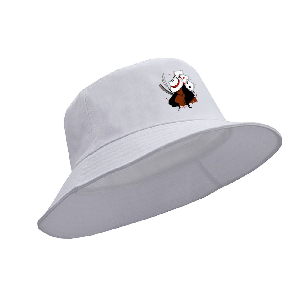 Chapéu praia Bucket Hat cata ovo Proteção Protetor Stylos Maria Navalha Pomba Gira Umbanda Candomblé Religião Frase