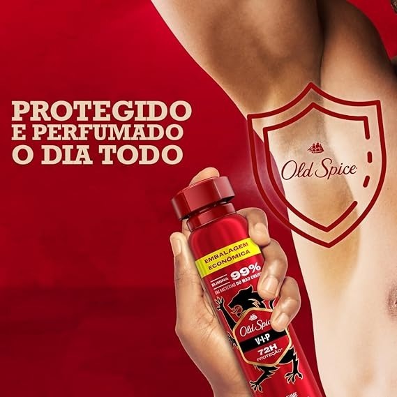 Desodorante Antitranspirante Old Spice Spray V.I.P Com 200ml