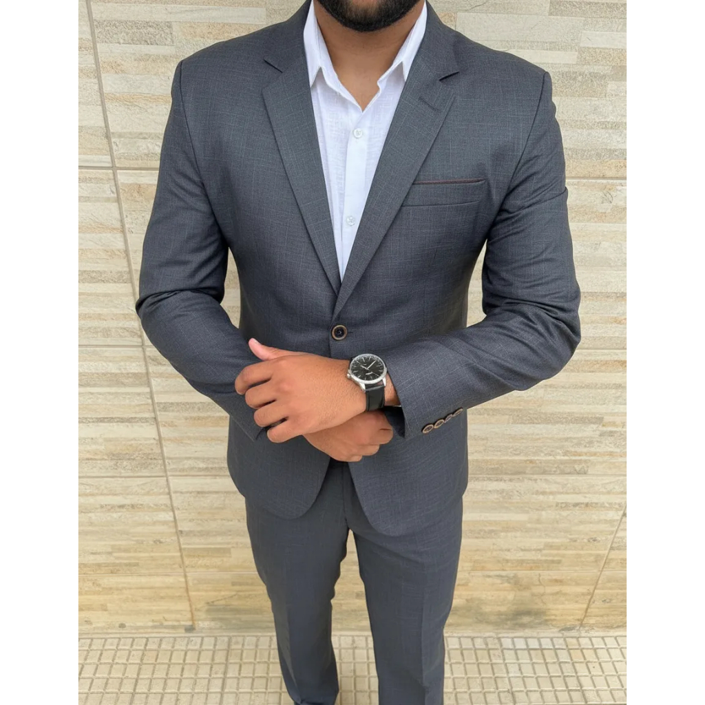 Terno Italiano Masculino - Paletó + Calça - Look Poliviscose