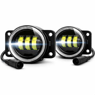 Par Farol de Milha Led Embutido Fiat Strada Uno Palio Punto Projetor 5000Lm 40W 6000K ASX em Oferta na Shopee