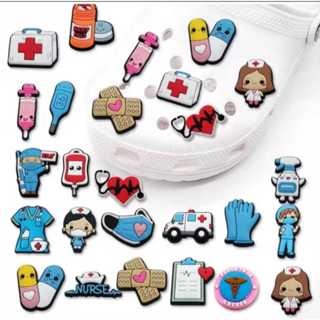Kit 20 Pin Medicina Enfer Hospitalar Sapato Acessórios Decoração Feminina Fivela Crianças Homens Emblemas Menino Menina em Oferta na Shopee