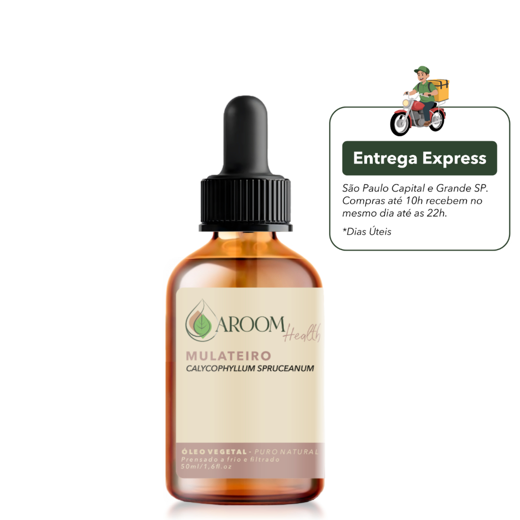 Óleo vegetal de Mulateiro 50 ml Cabelo e Pele em Oferta na Shopee