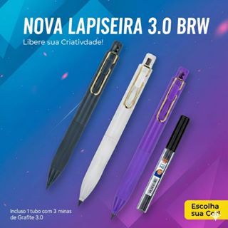 Lapiseira Triton 3.0mm com 3 Grafite 3.0 Extra – Ponta Grossa para Escrita e Desenho em Oferta na Shopee