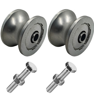 Kit 2 Roldana Aliaço Dupla Portão 2 Polegadas U 1 Polegada (25mm) em Oferta na Shopee