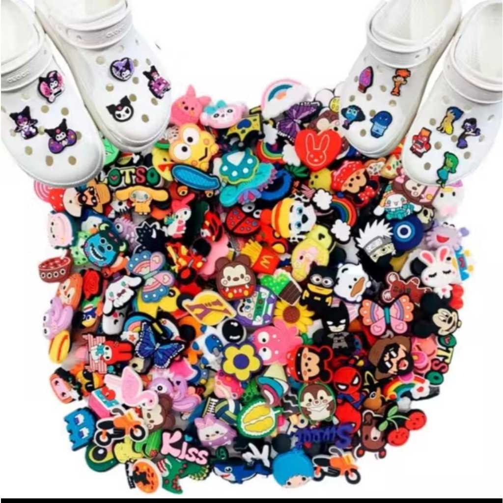 Kit 30 Pins Charmosos Divertidos Sapato Acessórios Decoração Feminina Fivela Crianças Homens Emblemas Menino Menina