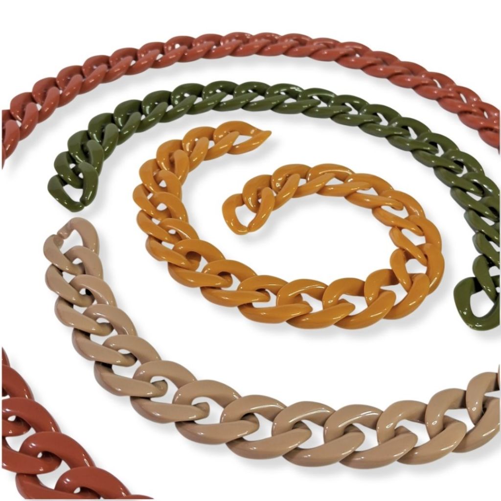 Elo de acrílico Oval Mini - C/35 em Oferta na Shopee