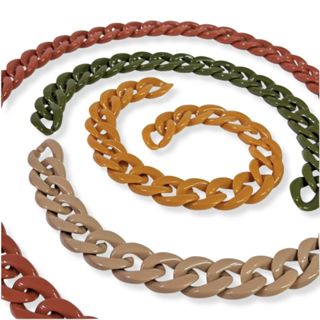 Elo de acrílico Oval Mini - C/35 em Oferta na Shopee