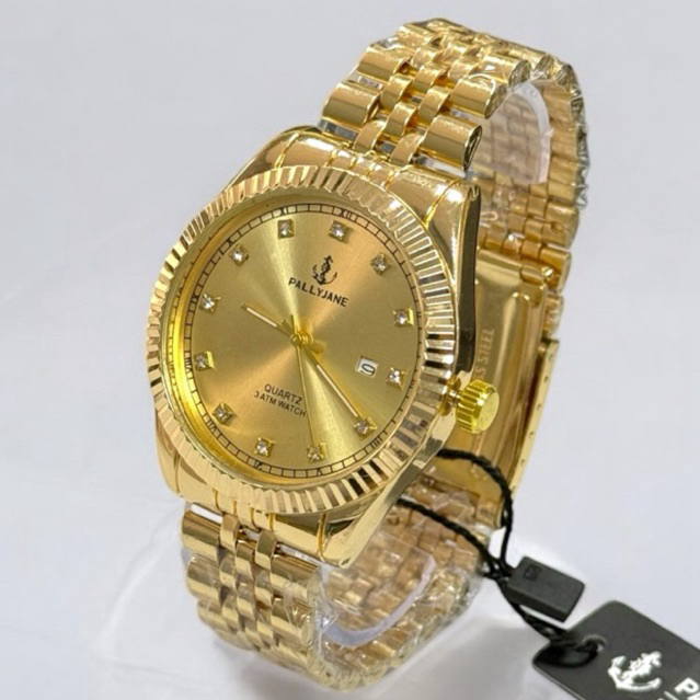 Relógio Feminino Pallyjane a Prova d´agua Datejust masculino com Brilho moda bloguera P33