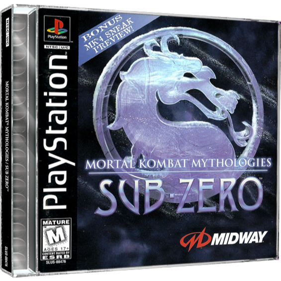 Jogo Mortal Kombat Mythologies Sub Zero de Play1 PsOne