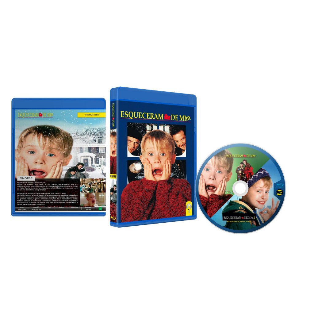 Bluray Esqueceram Da Mim Duologia - Macaulay Culkin Com Luva