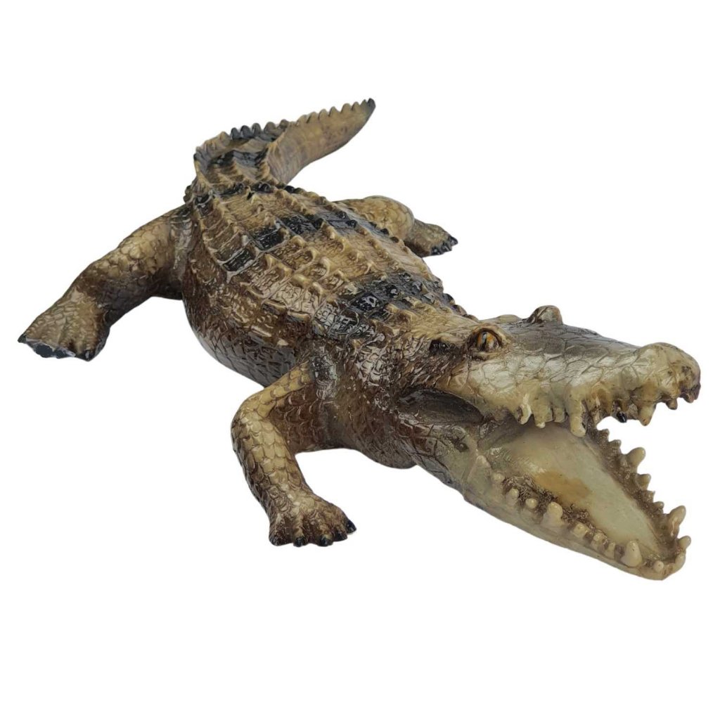 Crocodilo - Jacaré Em Resina - 61cm em Oferta na Shopee