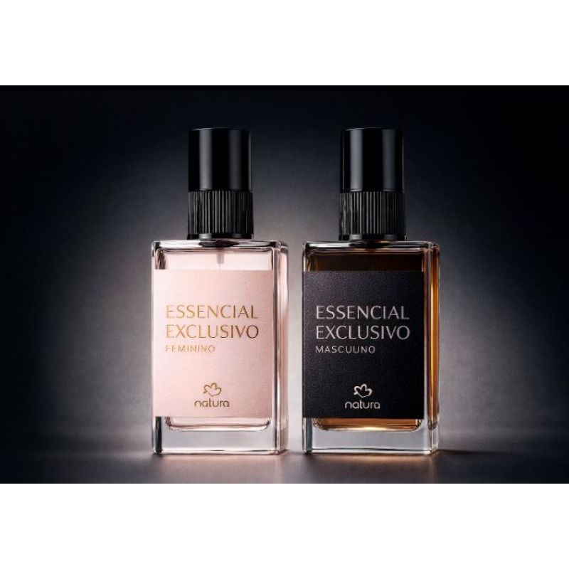 kit 2 Perfumes Masculino+Feminino Inspirações  Essencial Exclusivo feminino + Essencial Exclusivo Masculino 30ml