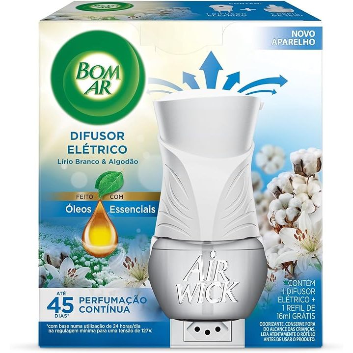 Bom Ar Difusor Elétrico Algodão 16ml