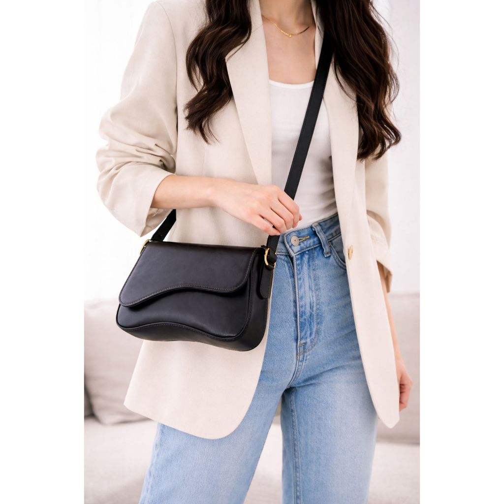 Bolsa Feminina de Ombro Estilo Baguete Blogueira Gringa Novidade