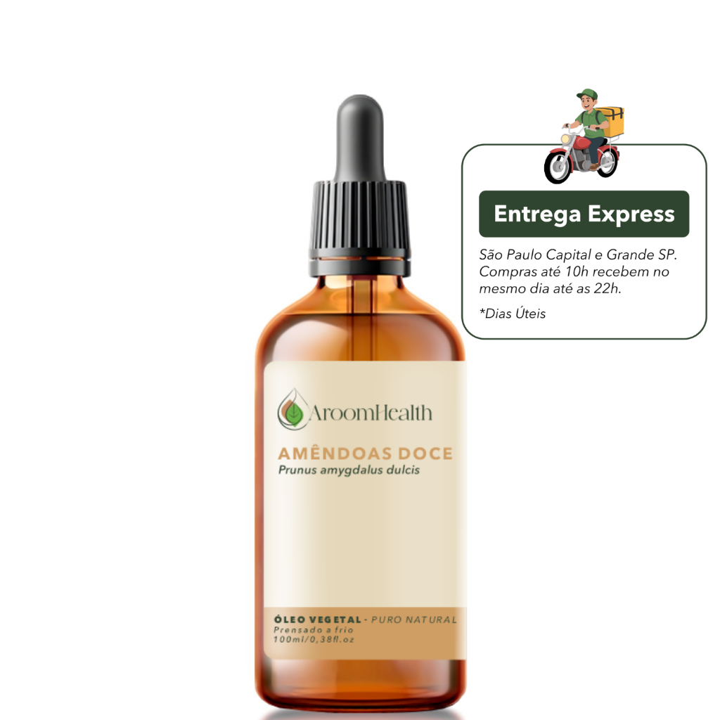 Óleo vegetal puro natural de Amêndoas doce 100 ml AroomHealth