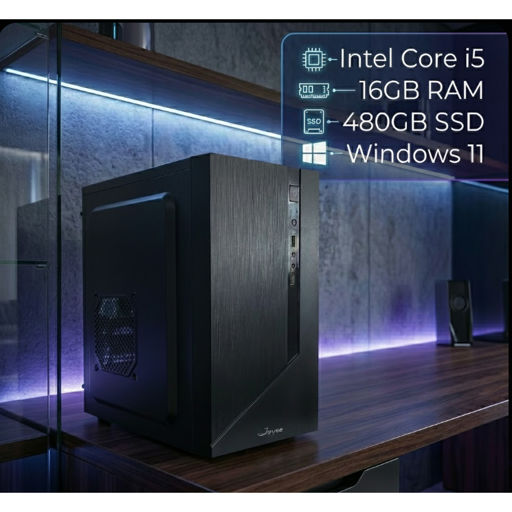Computador Rápido Pc Cpu Intel I5 16gb Ram Ssd 480gb Win 11 - Jogos e Trabalho