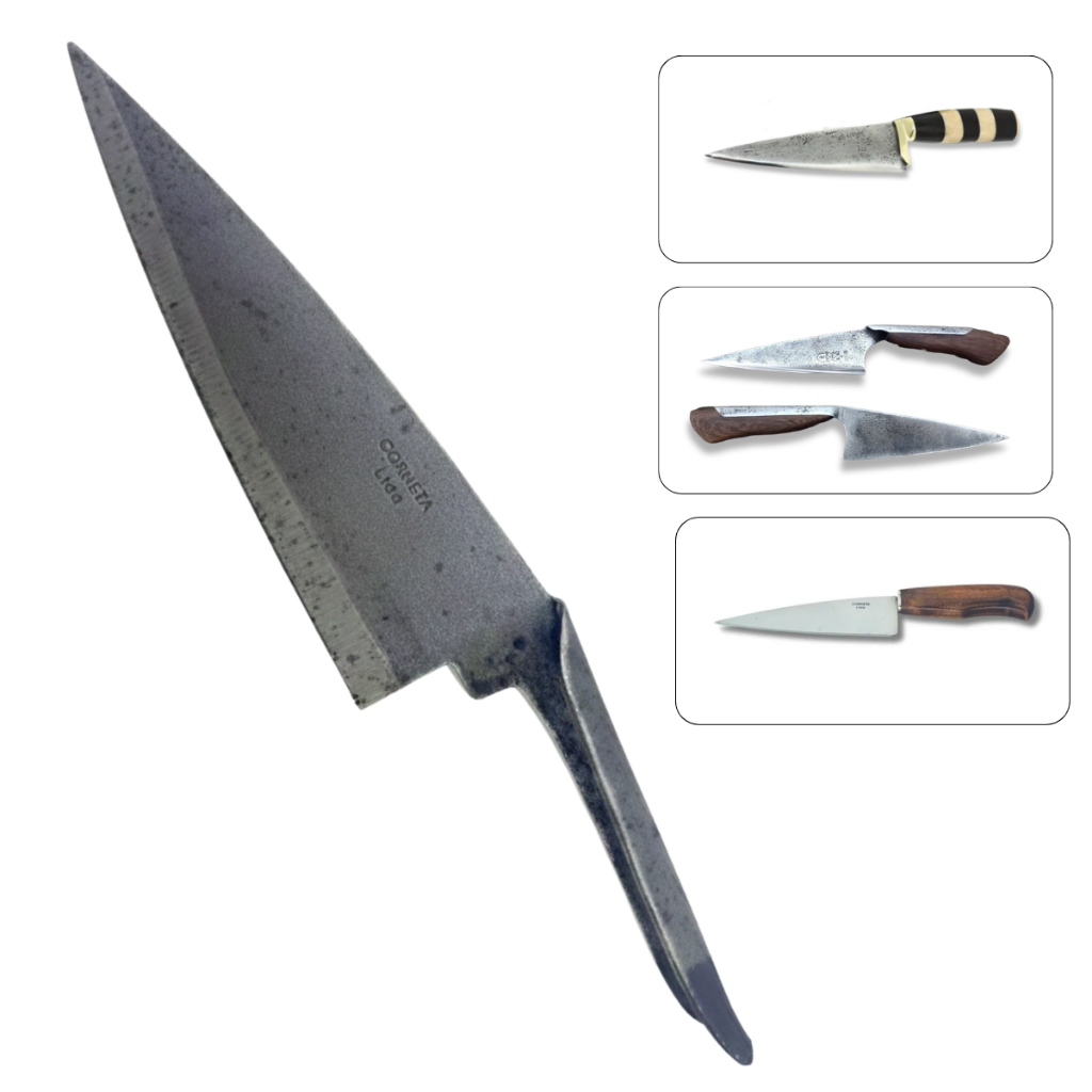 Lâmina De Tesoura Crina Corneta 14cm Para Facas Artesanais