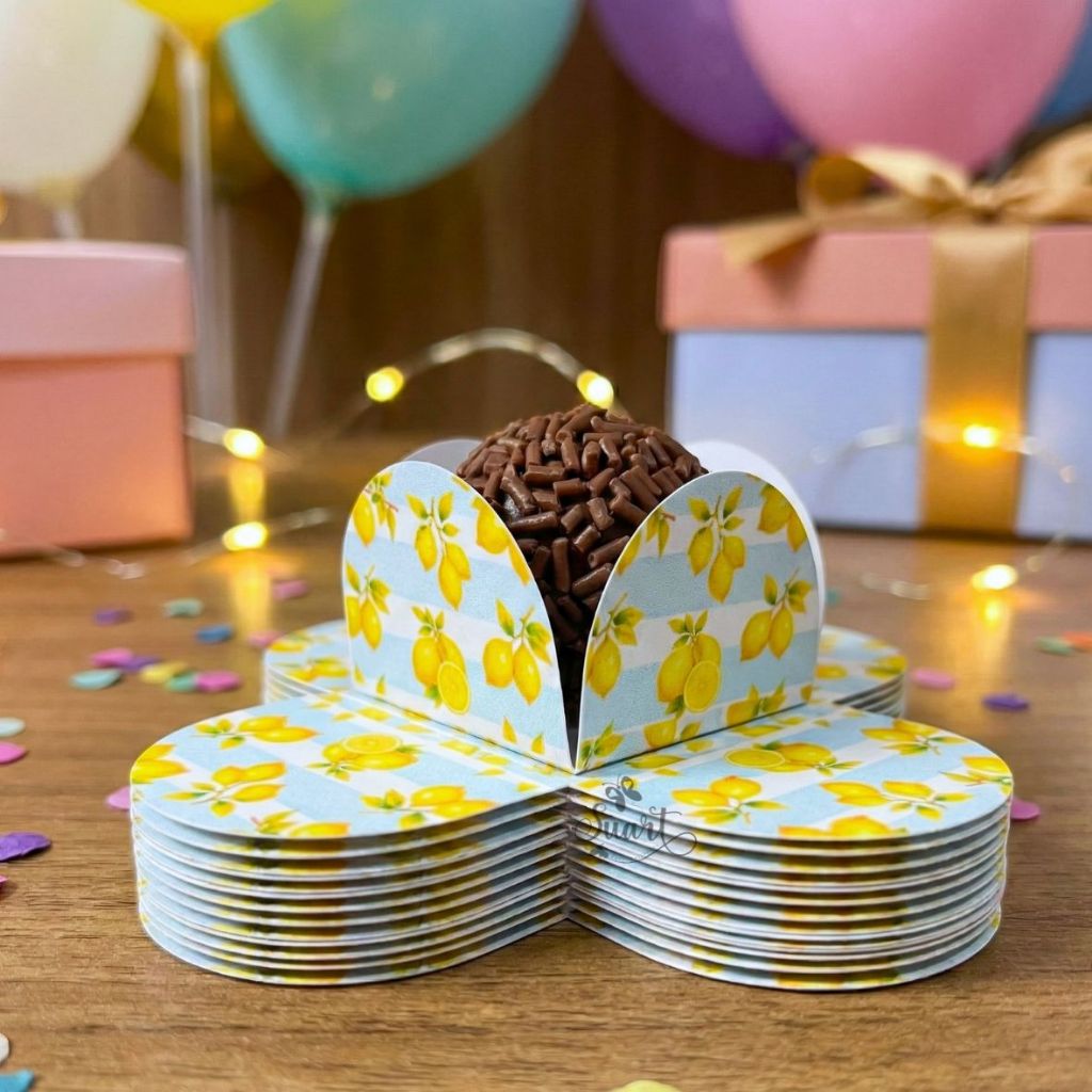 Forminhas de Doce Limão/ Lemon 4 Pétalas Brigadeiro Festa ENVIO RÁPIDO em Oferta na Shopee