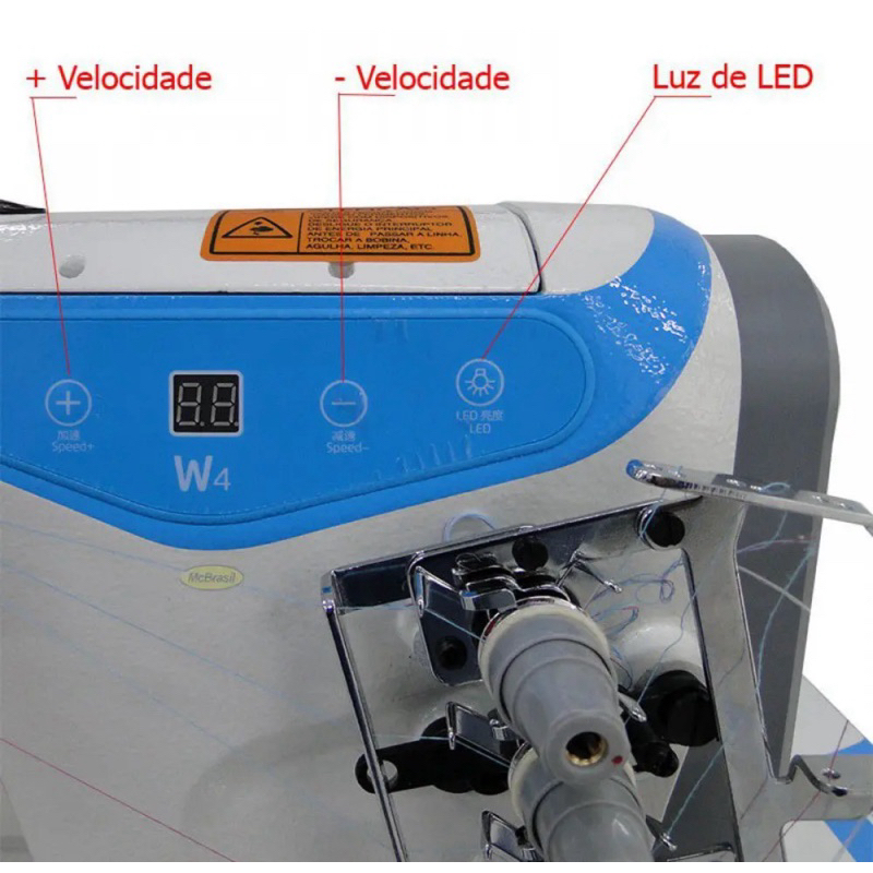 MÁQUINA DE COSTURA GALONEIRA DIRECT DRIVE W4 NOVA