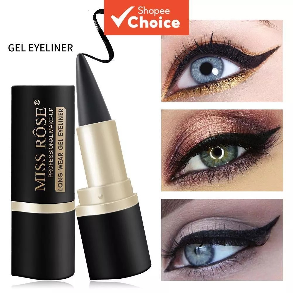 Lápis Preto À Prova D'água De Longa Duração Em Gel Para Os Olhos