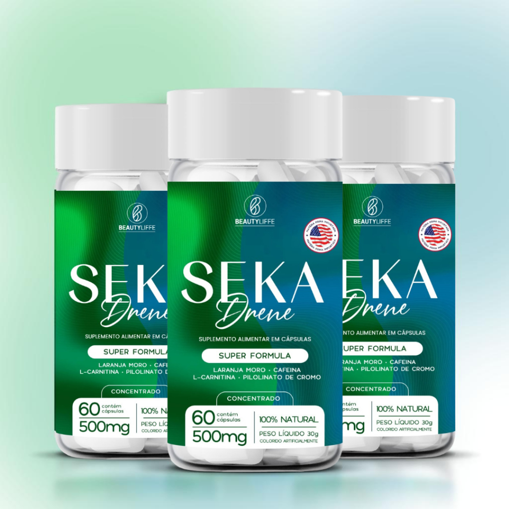 KIT 3x Seka Drene Super Formula 60 cps 500mg  Elimine Retenção e Acelere o Metabolismo SUPER FORMULA em Oferta na Shopee
