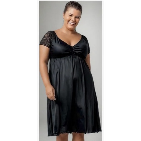 Camisola Demillus Existence Preta Tamanho 46 em Oferta na Shopee