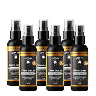 Kit 5x Tônico Capilar Antiqueda 120ml Serum de Crescimento Puro Fio - Cabelo Barba Sobrancelha em Oferta na Shopee