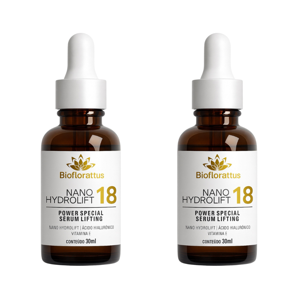 Kit 2 Sérum Lifting Efeito Cinderela Instantâneo Anti Rugas | Hydrolift + Ácido Hialurônico