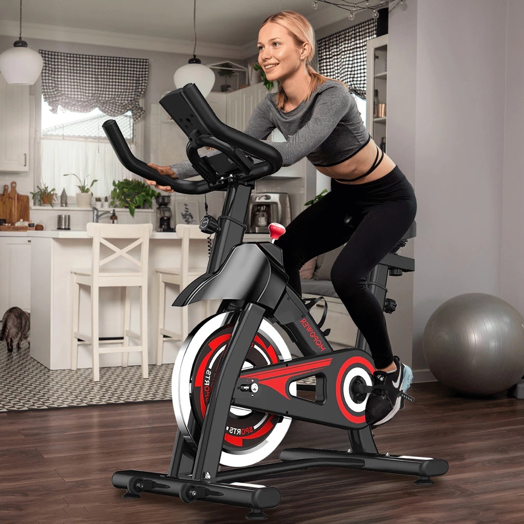Bicicleta Spinning Ergométrica Exercício Profissional Monitor suporta até 120kg