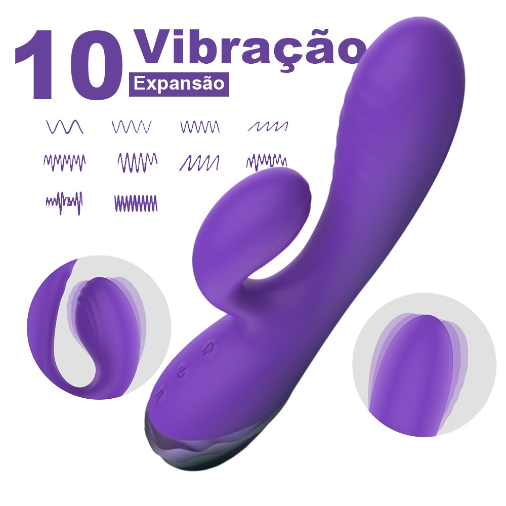 Vibrador Inflável Ponto G – Vibração Intensa, Ajuste da Cabeça para Máximo Prazer em Oferta na Shopee