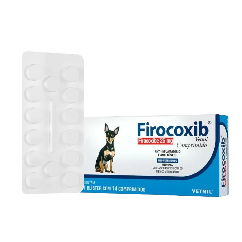 Firocoxib Vetnil 25 mg para Cães 14 Comprimidos