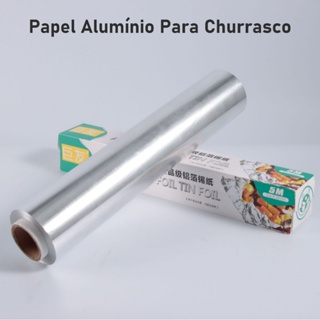 Papel Alumínio para Churrasco 5m x 30cm Forno Fritadeira Assadeira em Oferta na Shopee
