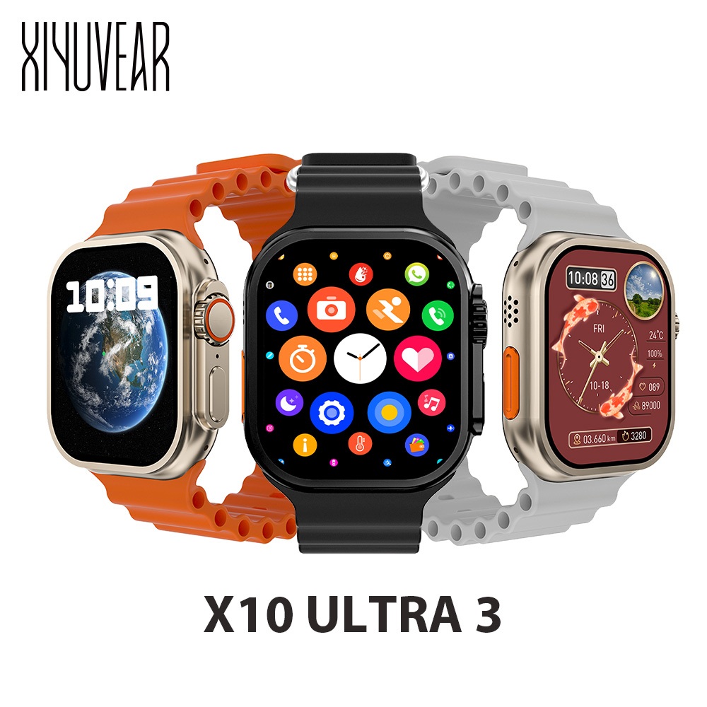 Novo Relogio Inteligente X10 Ultra 3,123+Modo Esportivo, Chamada Sem Fio,,Monitor Sono,Android/iOS