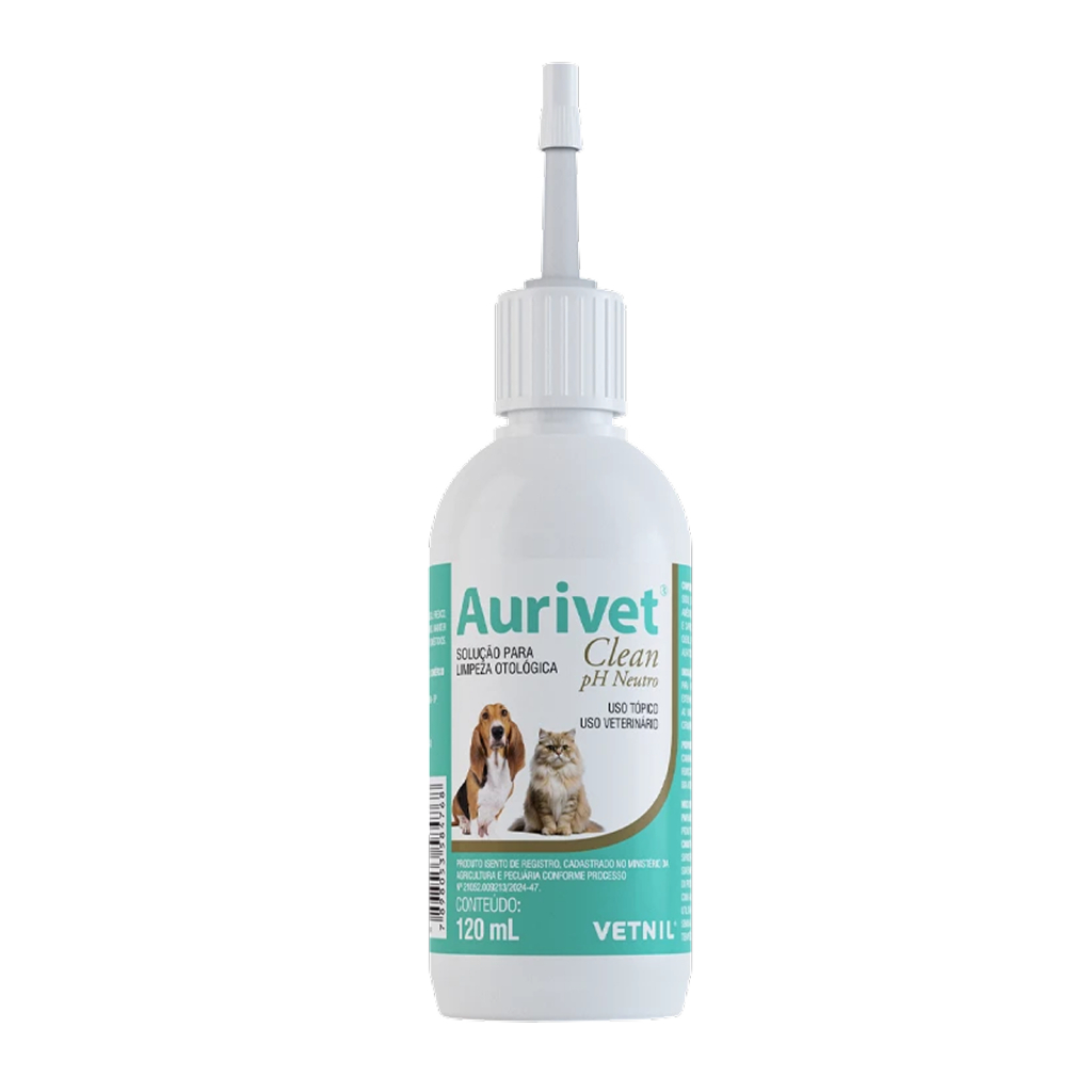 Aurivet pH neutro Vetnil para cães e gatos 120 ml