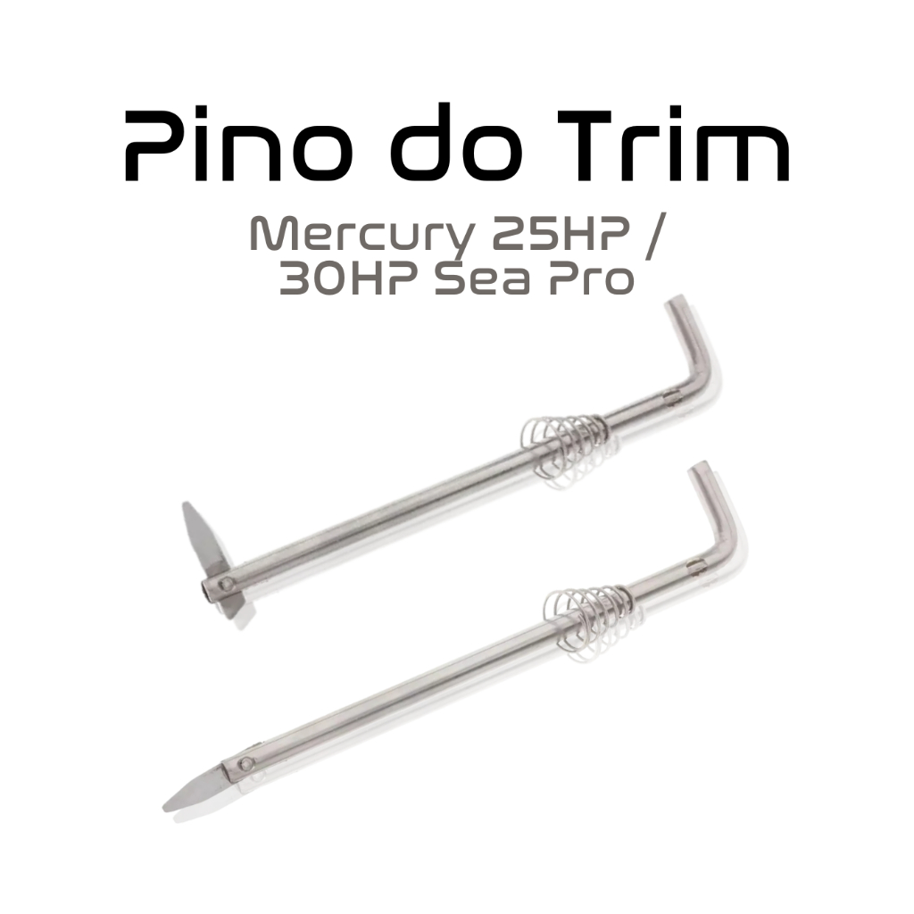 Pino Encosto Do Trim Com Mola Mercury 25/30 Hp SeaPro - HR Náutica