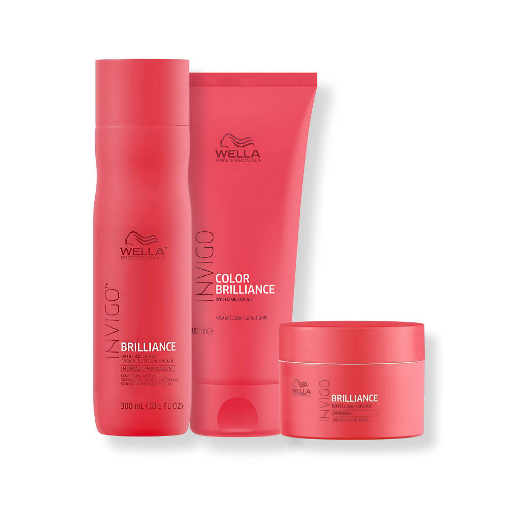 Kit Wella Professionals Invigo Color Brilliance Shampoo 250ml + Condicionador 200ml + Máscara 150ml