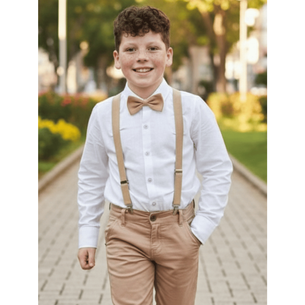 Terno Slim Masculino Kit Completo Suspensório Camisa Gravata E Calça Casamento Formatura Premium