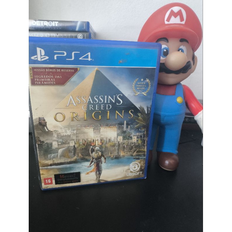 Leia o anúncio por gentileza jogo para PS4/PS5 mídia física usado Assassins Creed Origins