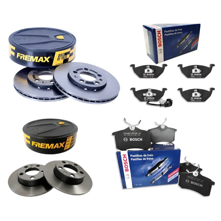 Kit Disco + Pastilha Freio Dianteira Traseira Golf 1.6 99/13 em Oferta na Shopee
