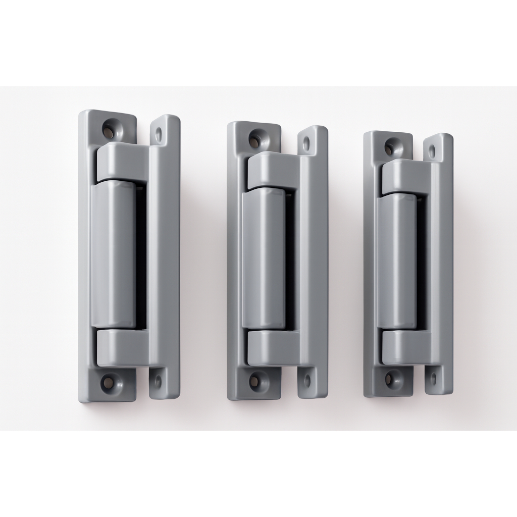 Dobradiça lateral metálica com mola - 3 unidades (refrimate) (fricon) (frilux) (polofrio)