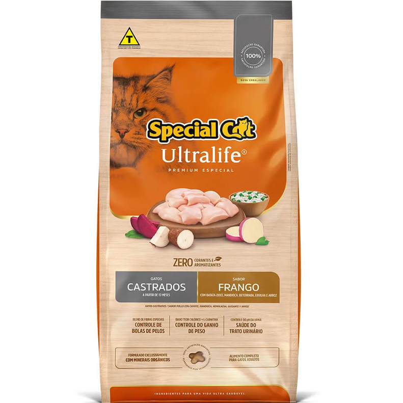 Ração Special Cat Ultralife Gatos Castrados 20kg
