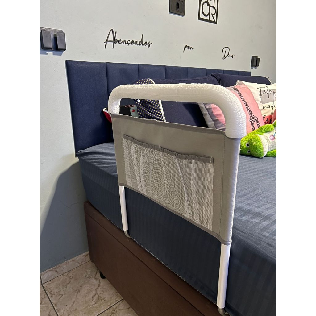 APOIO De Cama ..BEGE. Segurança para IDOSO REFORÇADA  LONA COM BOLSOS em Oferta na Shopee