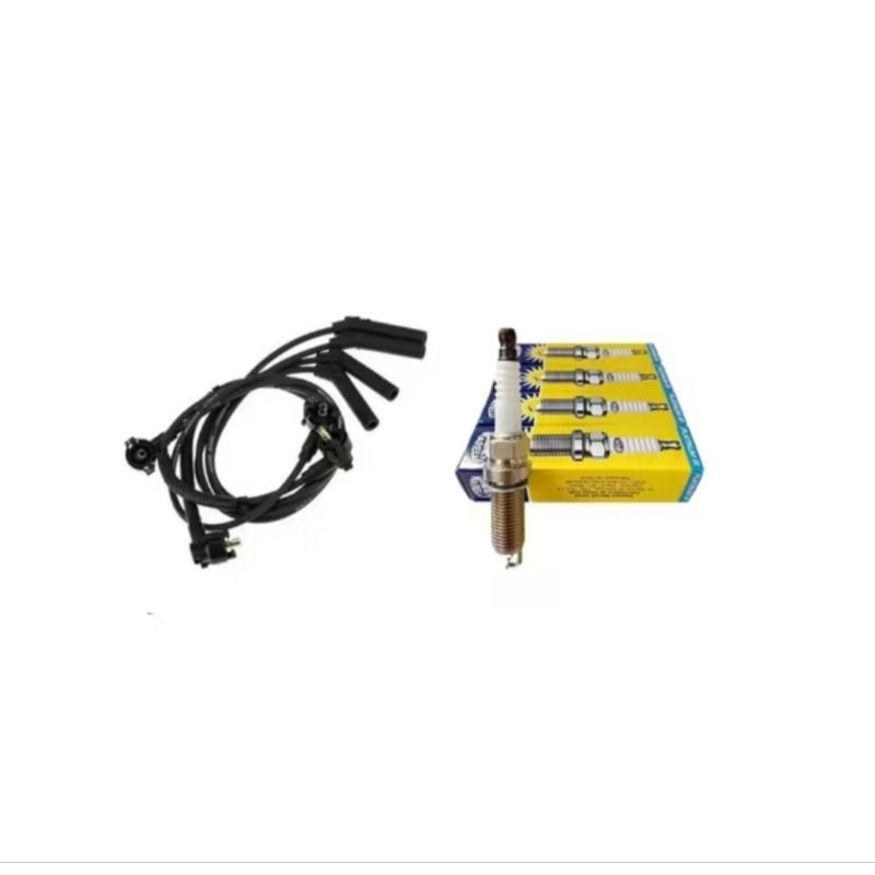 Kit Cabo de Vela + Jogo de Velas Ford Fiesta Ka Courier Endura 1.0 1.3 97 a 99