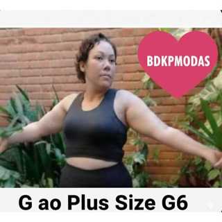 Top Cropped Nadador Curve Plus Size G,GG,G1,G2,G3 e G4 Lançamento!! G5,G6 Academia Grosso Fitness em Oferta na Shopee