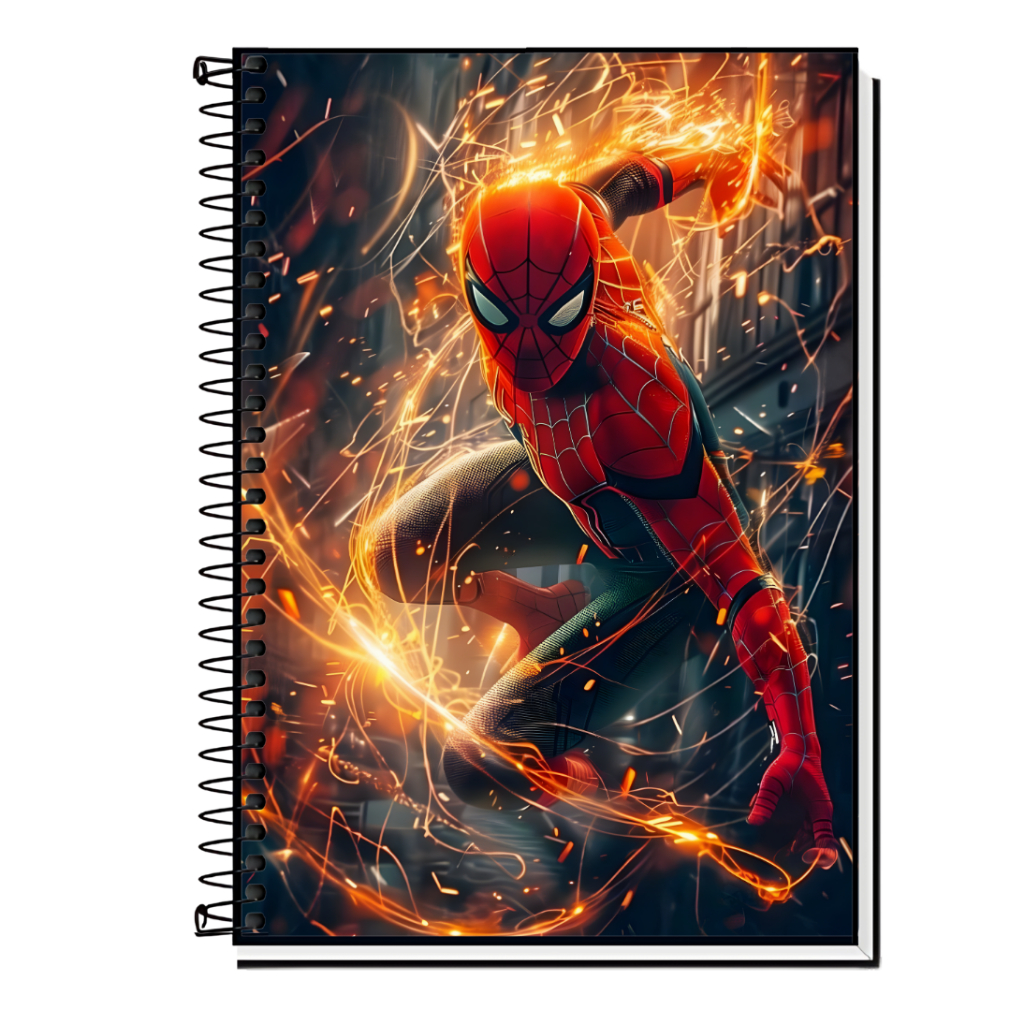 Caderno Homem-Aranha | Super-Herói Clássico | Capa Dura & Espiral – 1,10,15 ou 20 Matérias | Ação e Aventura em Oferta na Shopee