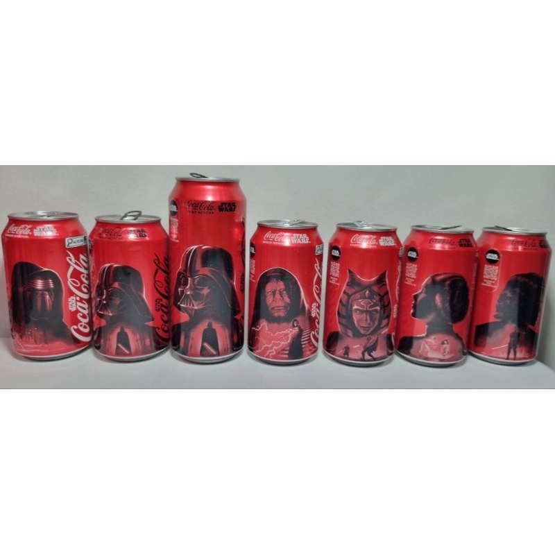Coleção Star Wars - Coca-cola - alguns personagens da saga - lata vazia - valor unitário
