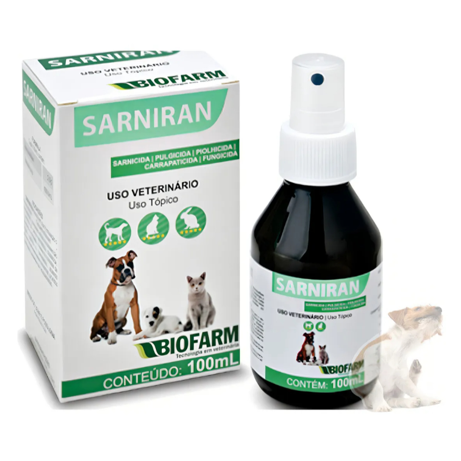 Remedio Para Dermatite Alergica Sarniran 100ml em Oferta na Shopee