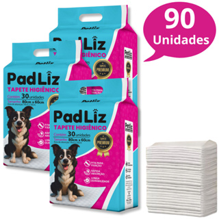 Kit 3 Tapete Higiênico para Cachorro Padliz 80 x 60 cm 90 Unidades - Petliz em Oferta na Shopee